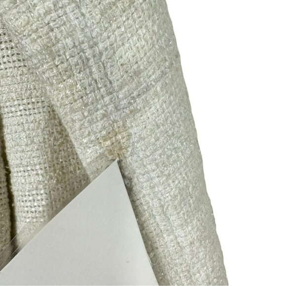 Alice + Olivia White Textured Boucle Tweed Jacket - Picture 9 of 16